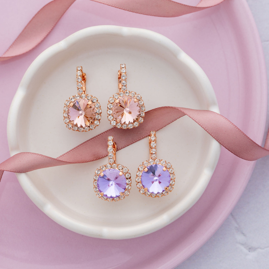 Rosalie Earrings Violet