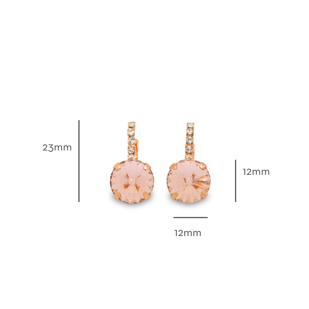 Amelie Earrings Vintage Rose