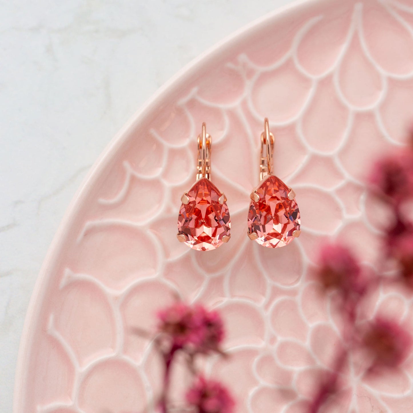Adele Earrings Rose Peach