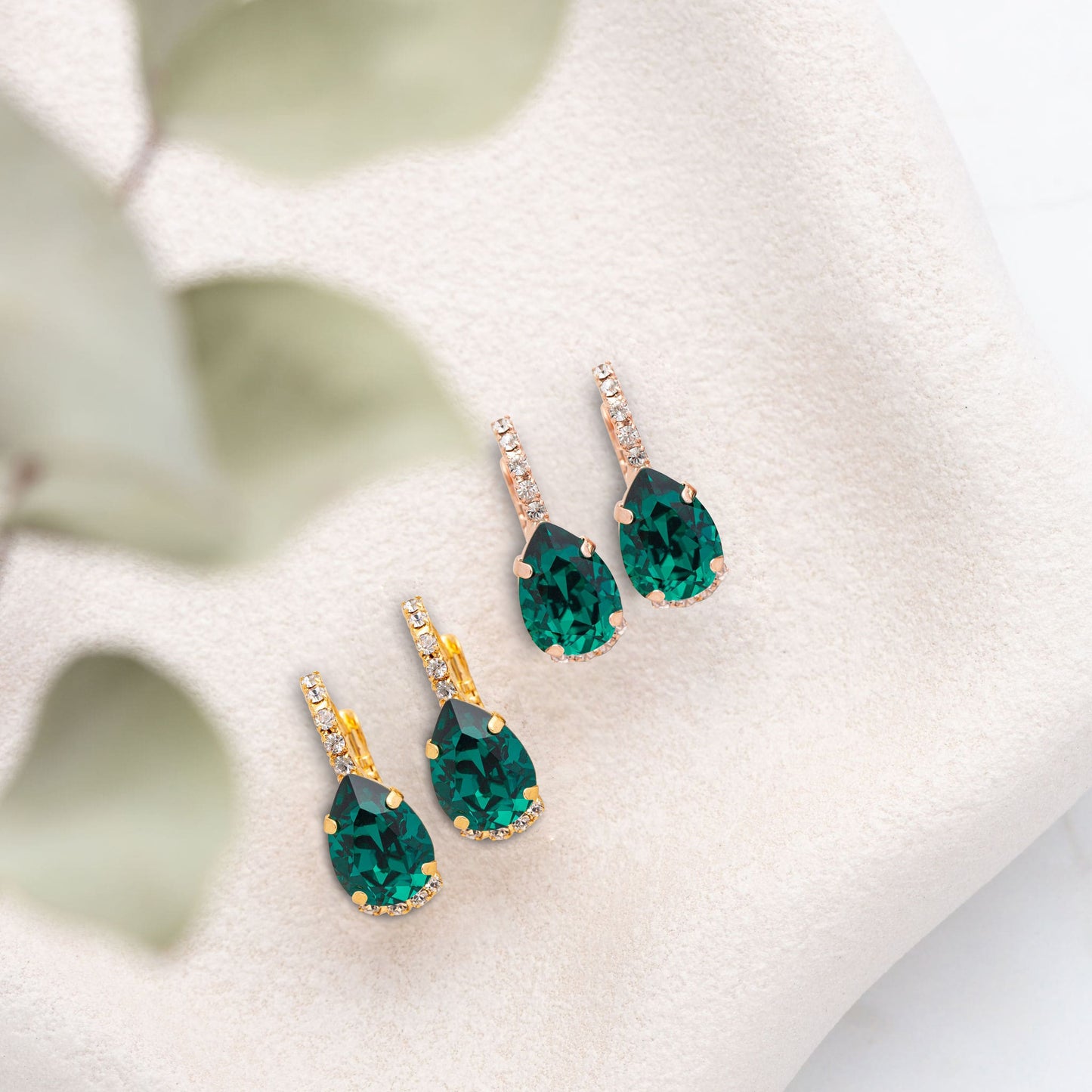 Vivienne Earrings Emerald