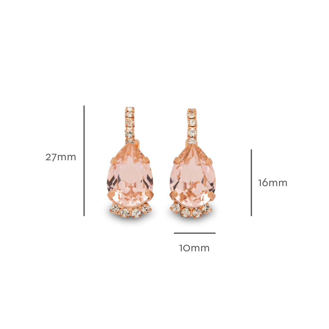 Vivienne Earrings Vintage Rose