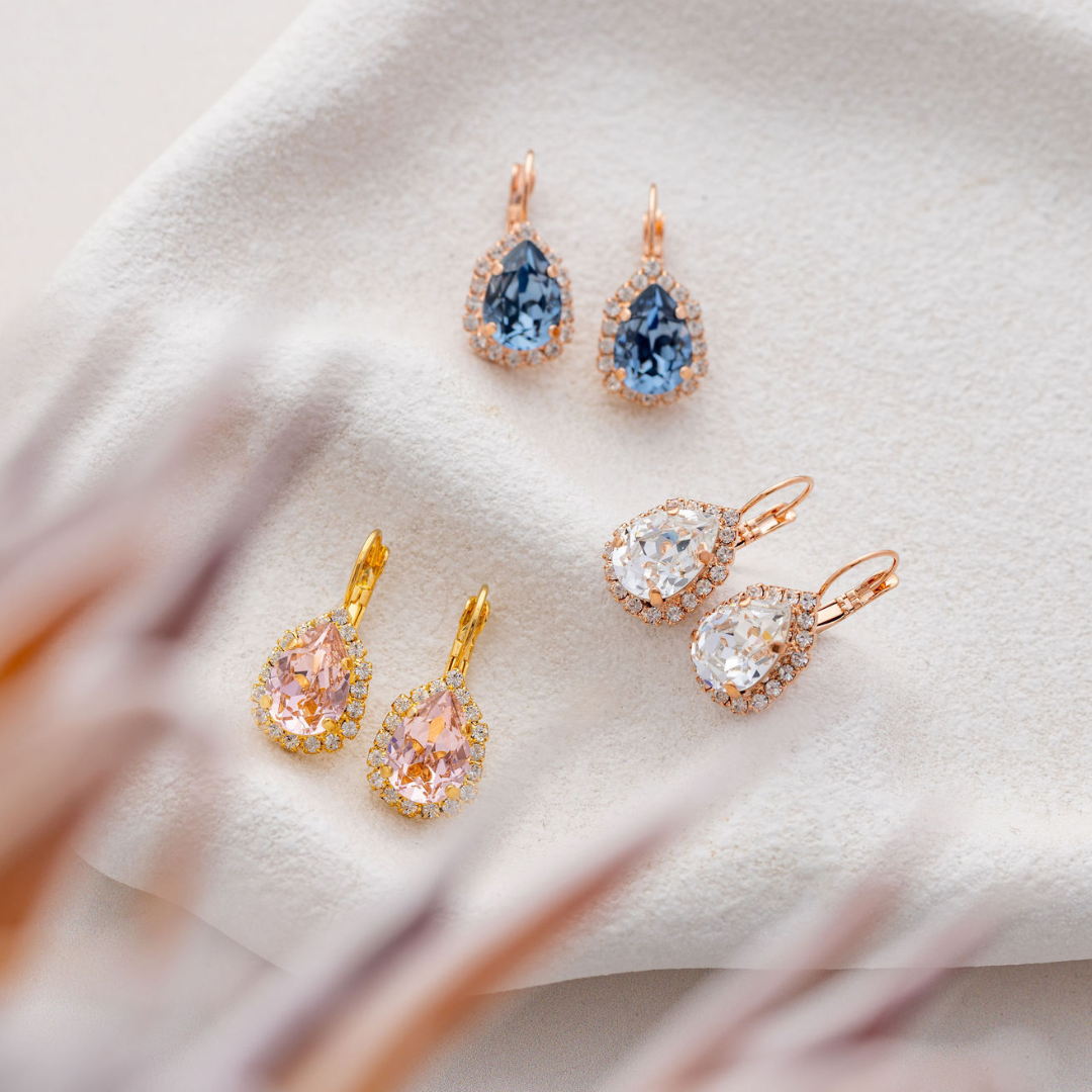 Simone Earrings Denim Blue