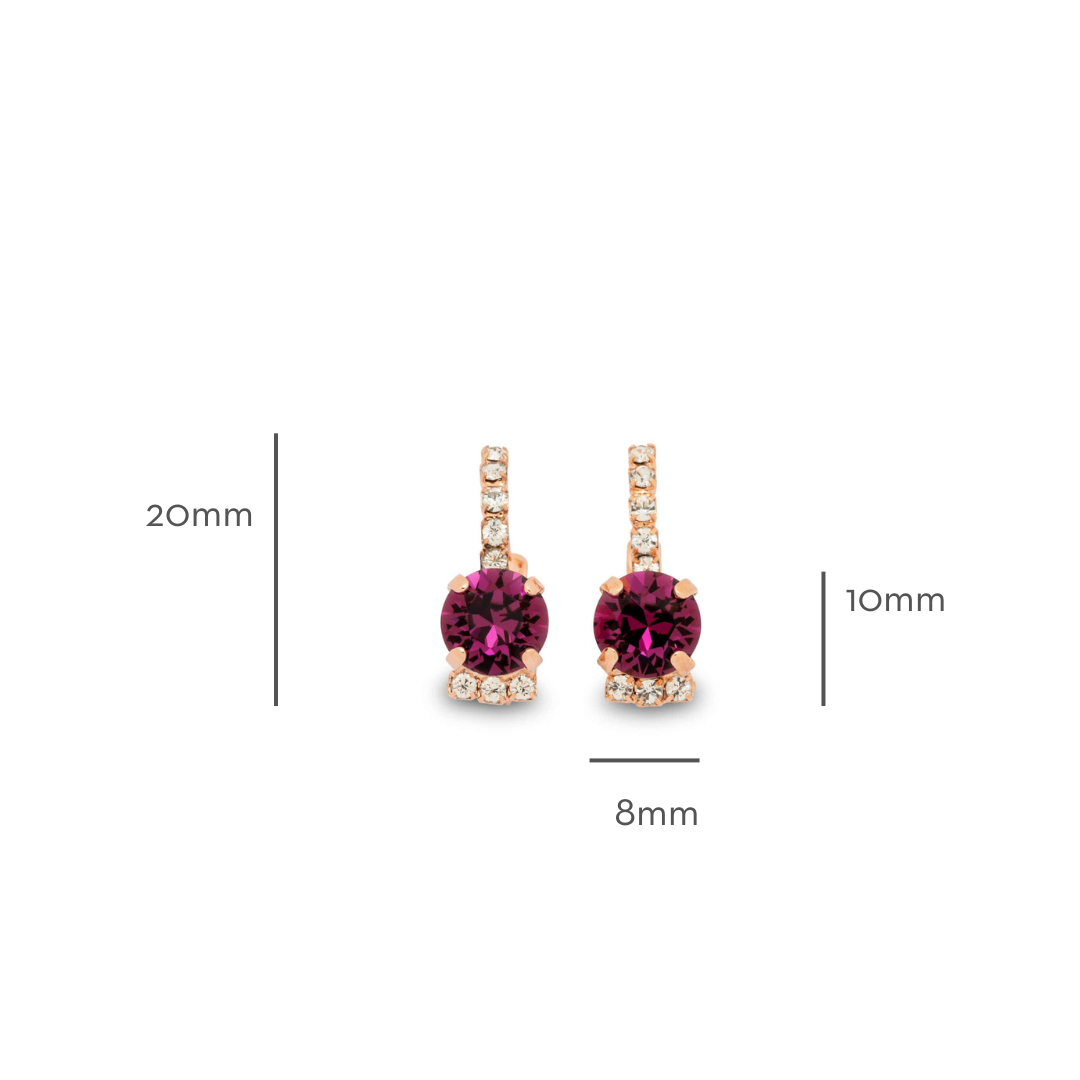 Adelaide Earrings Amethyst