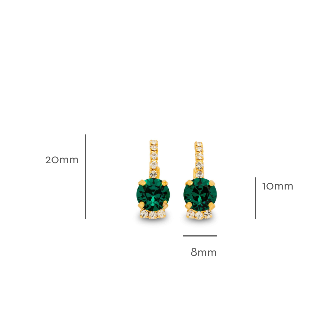 Adelaide Earrings Emerald