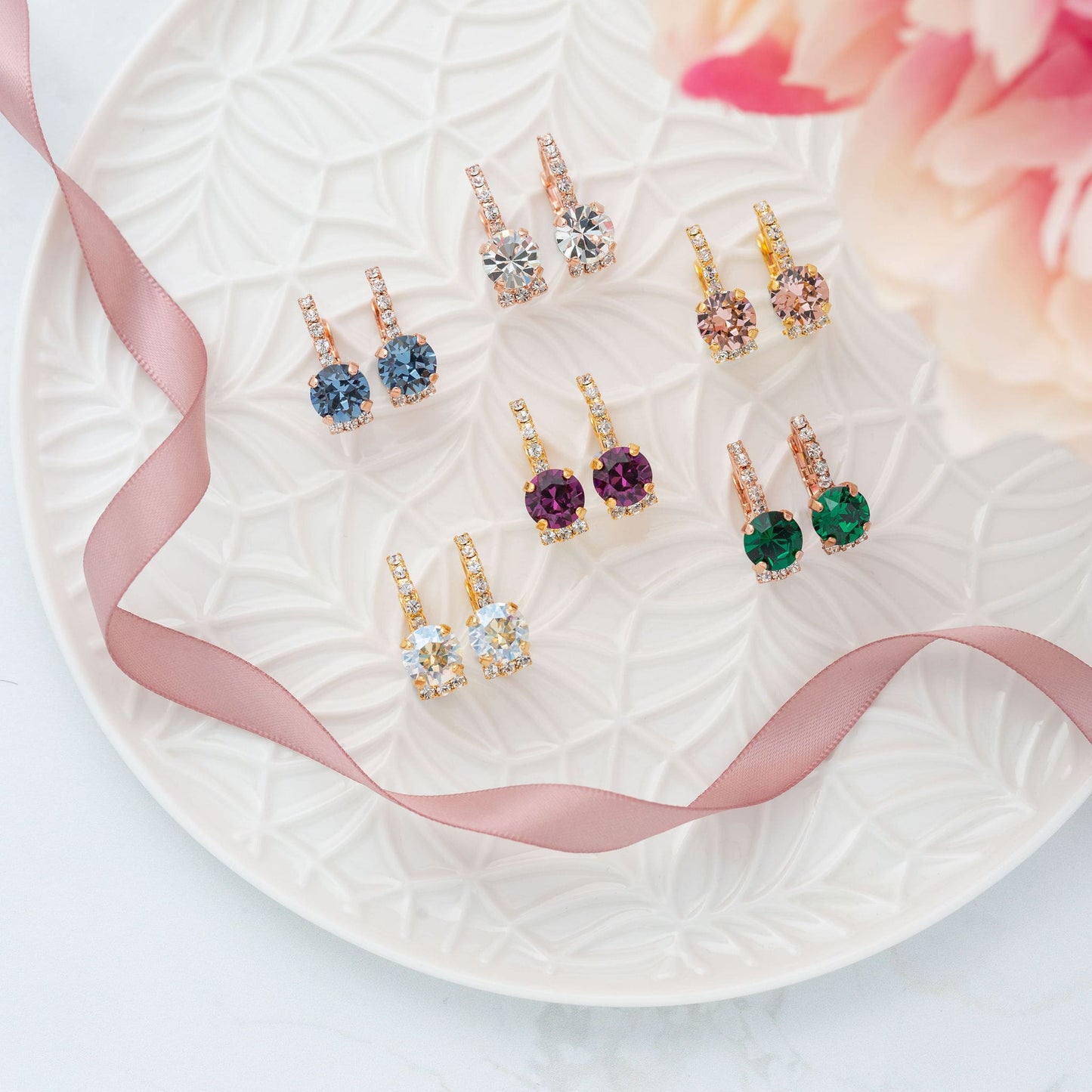 Adelaide Earrings Vintage Rose