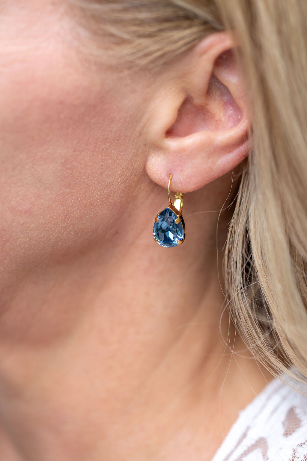 Adele Earrings Denim Blue