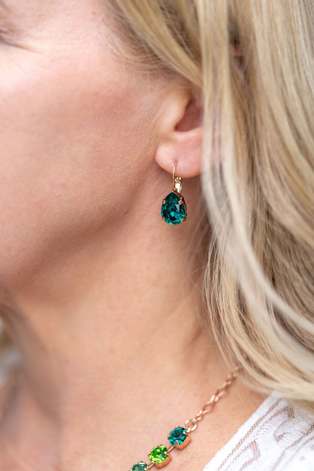 Adele Earrings Emerald