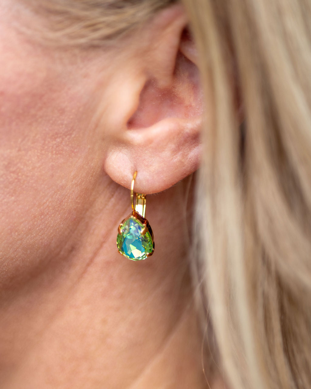 Adele Earrings Peridot Shimmer