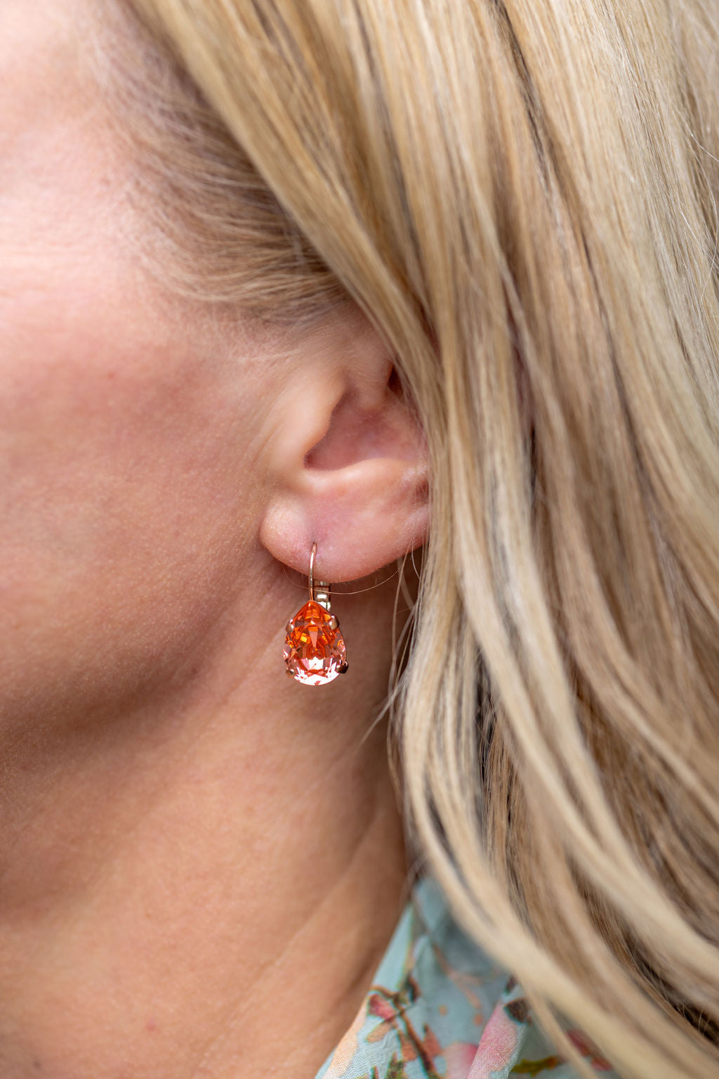 Adele Earrings Rose Peach