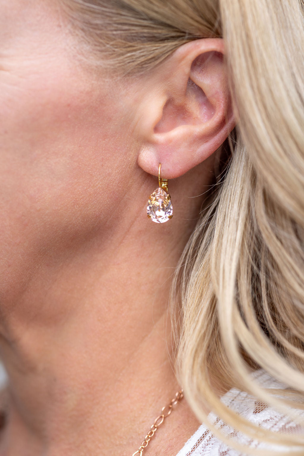 Adele Earrings Vintage Rose