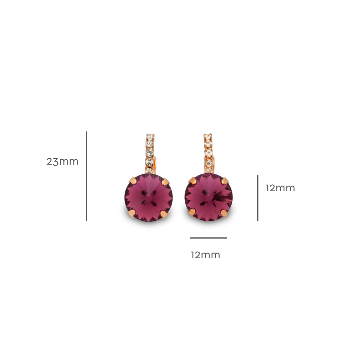 Amelie Earrings Amethyst