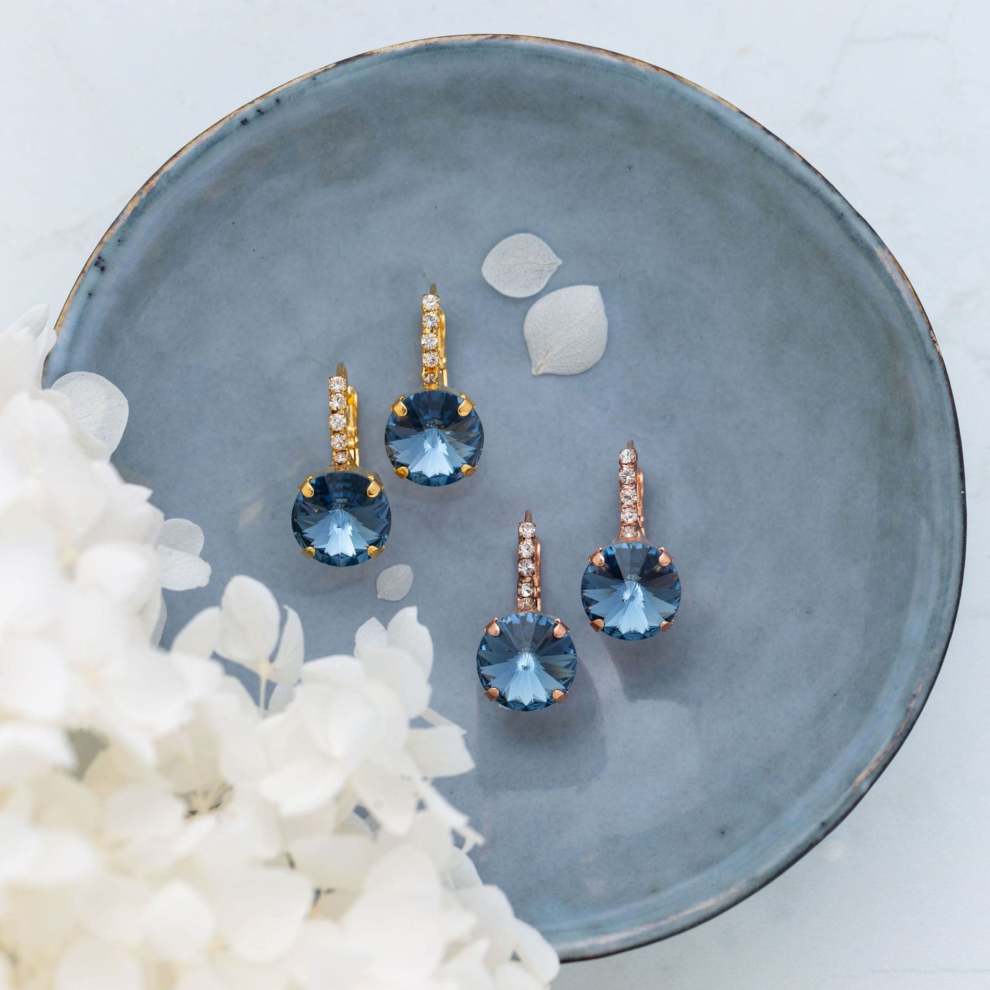 Amelie Earrings Denim Blue