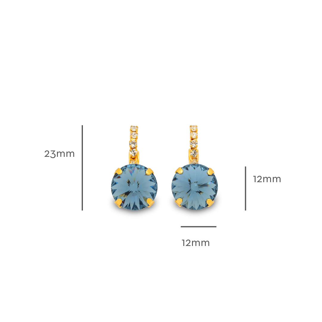 Amelie Earrings Denim Blue