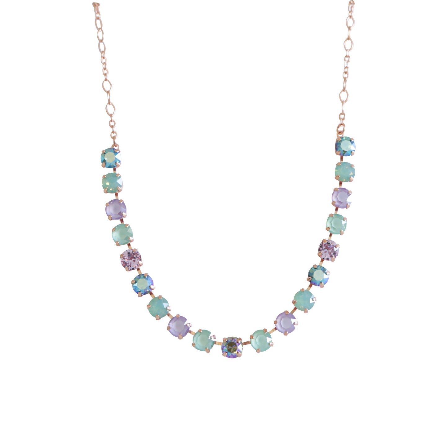 Celine Necklace Mint and Lilac