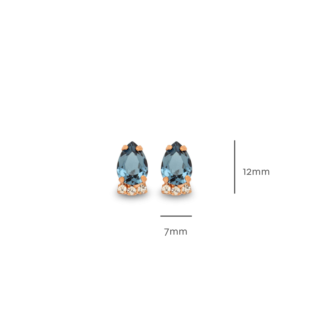 Charlotte Earrings Denim Blue