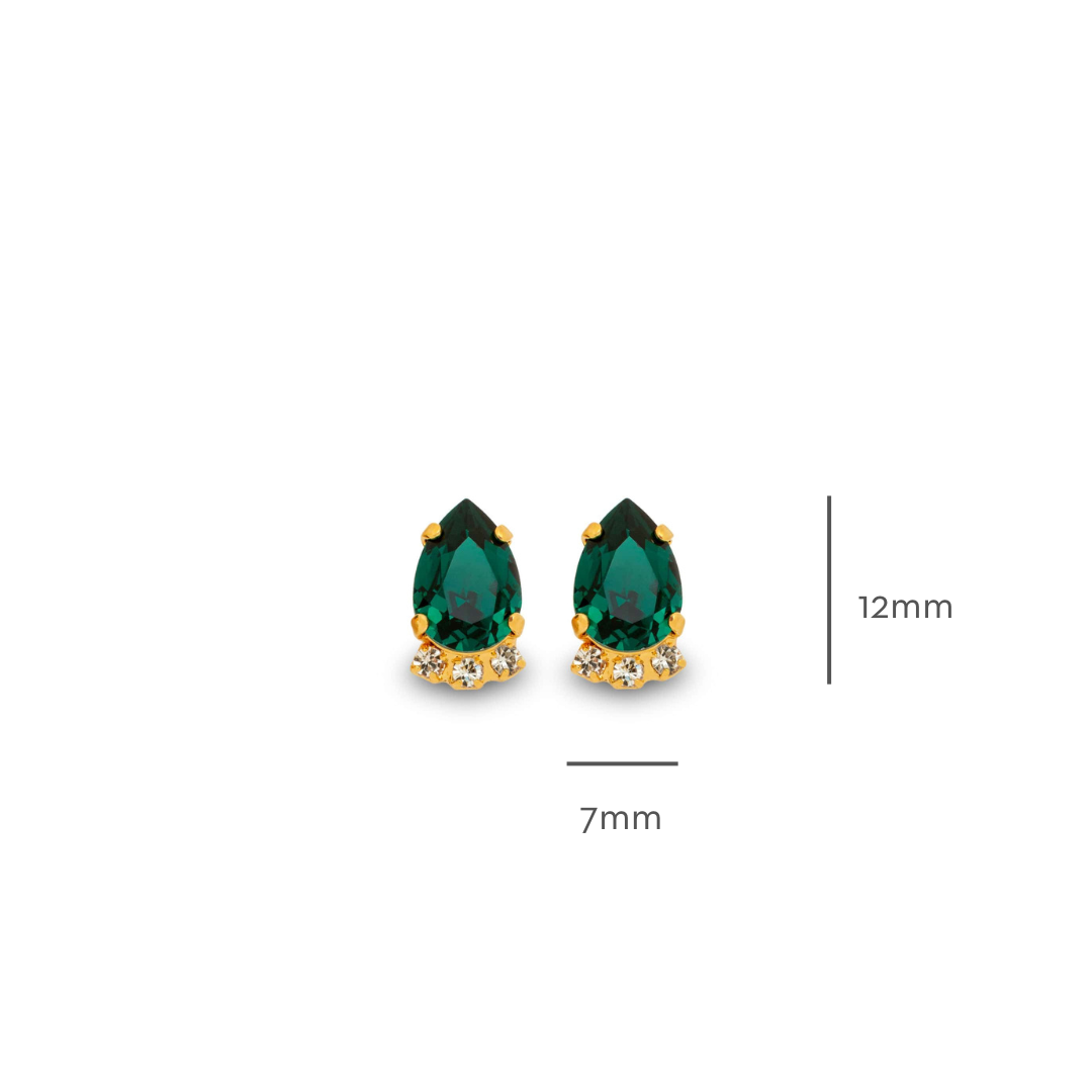 Charlotte Earrings Emerald