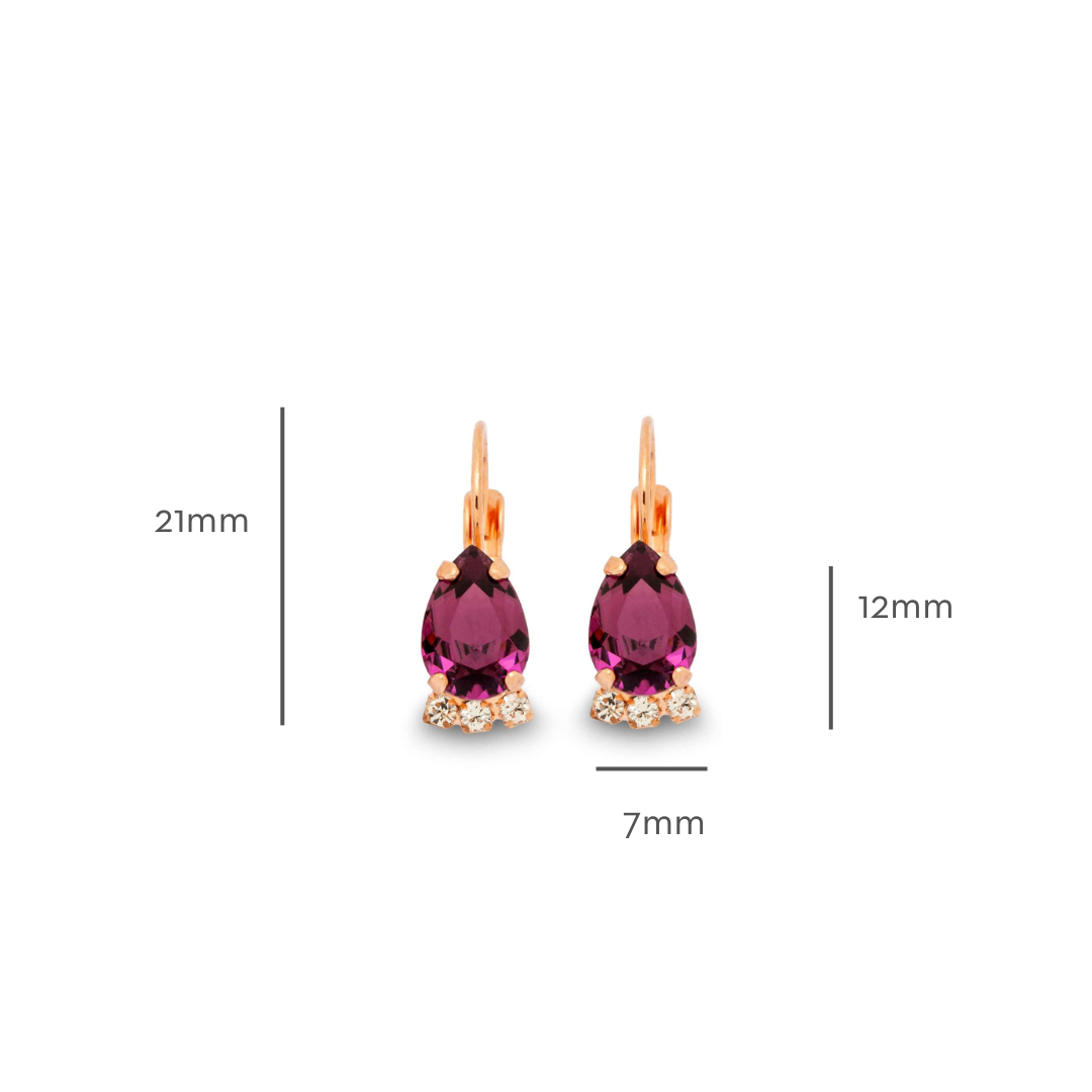 Clementine Earrings Amethyst
