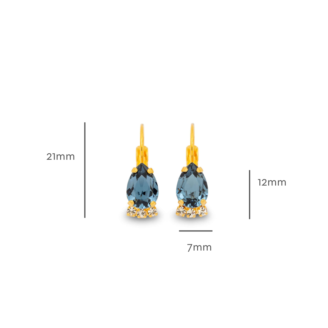 Clementine Earrings Denim Blue