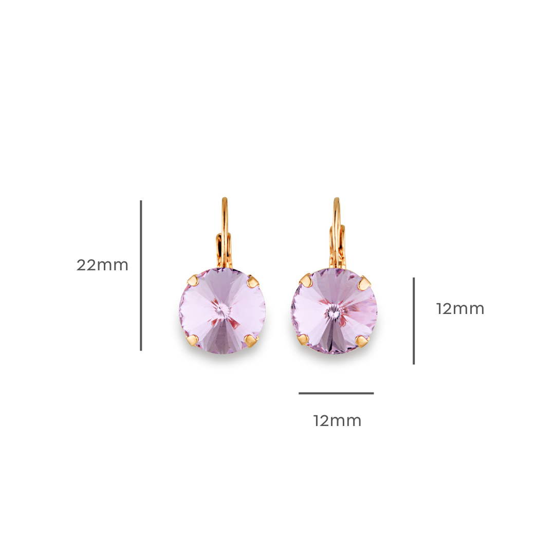 Elise Earrings Violet