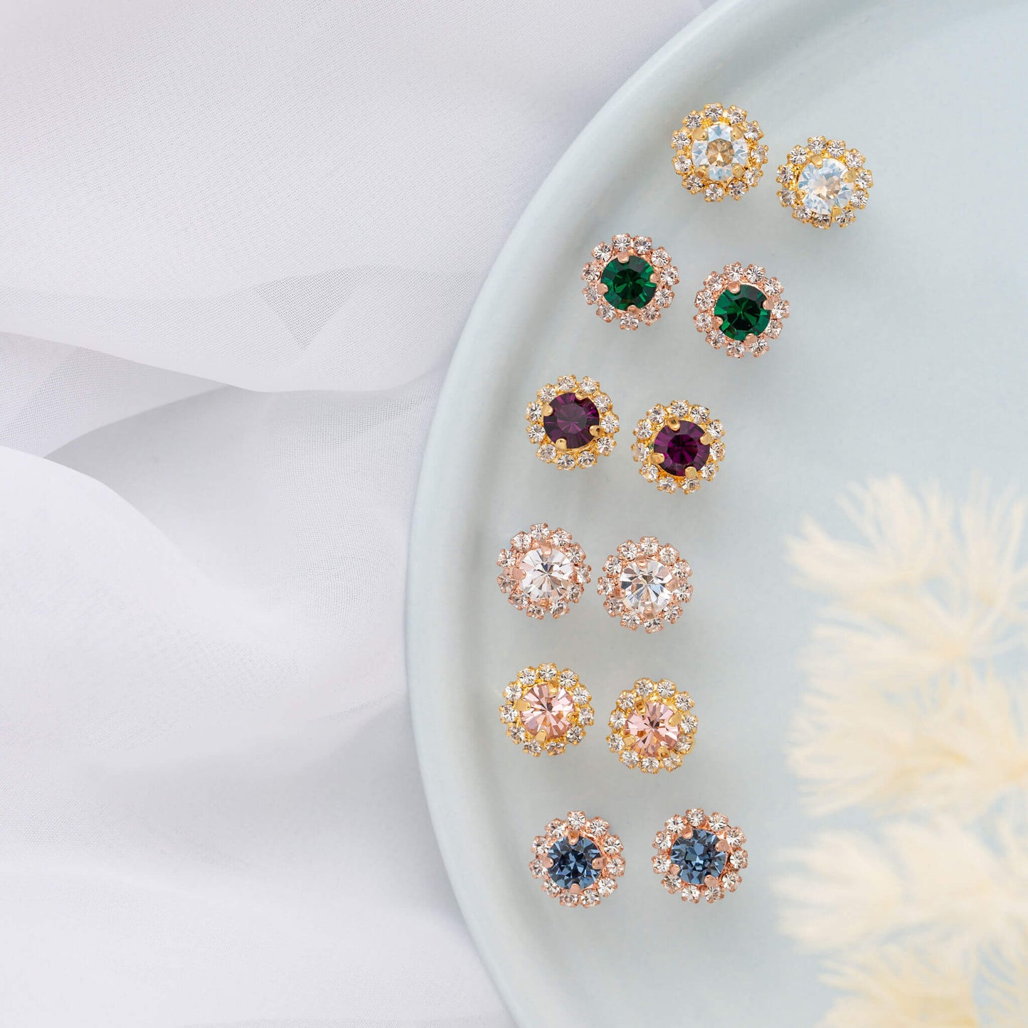 Esme Earrings Denim Blue