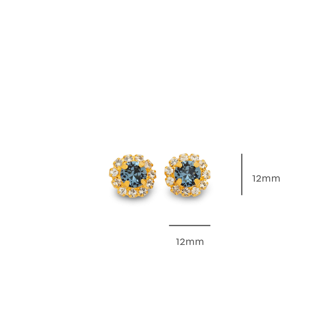 Esme Earrings Denim Blue