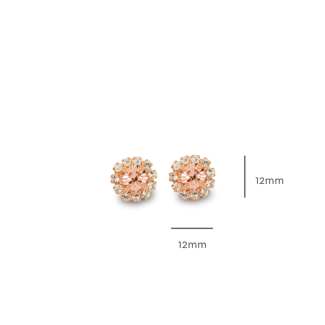 Esme Earrings Vintage Rose