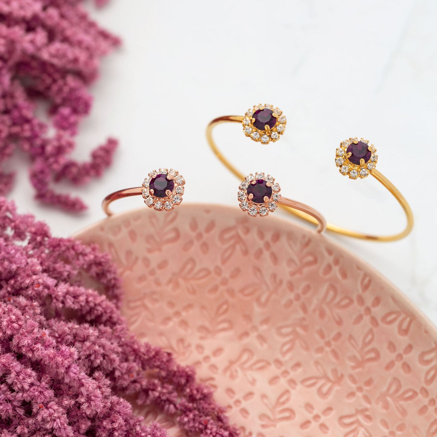 Paris Bracelet Cuff Amethyst