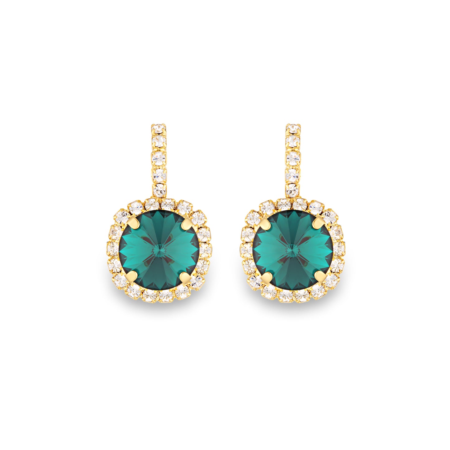 Rosalie Earrings Emerald