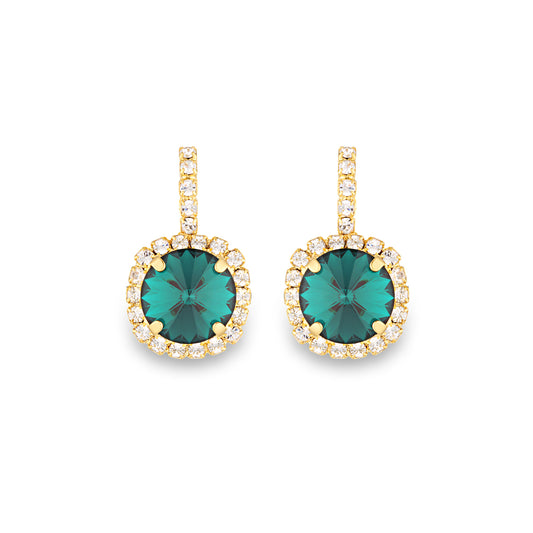 Rosalie Earrings Emerald