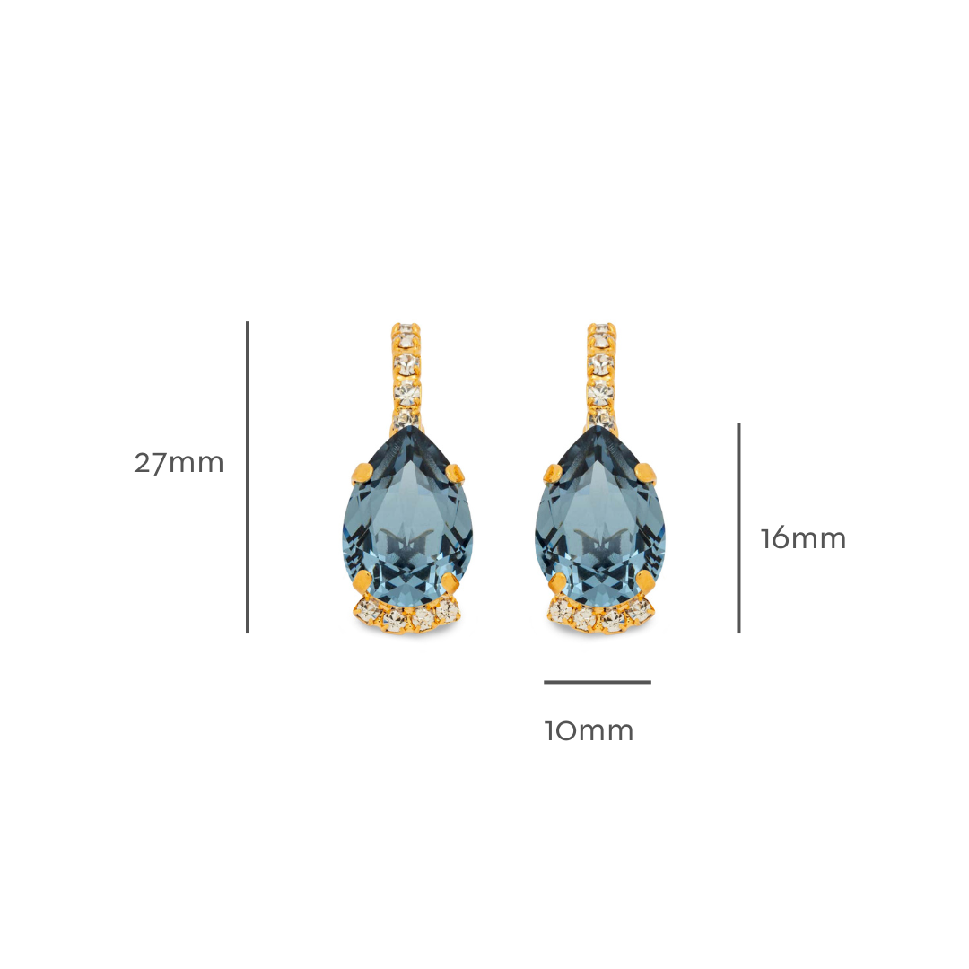 Vivienne Earrings Denim Blue