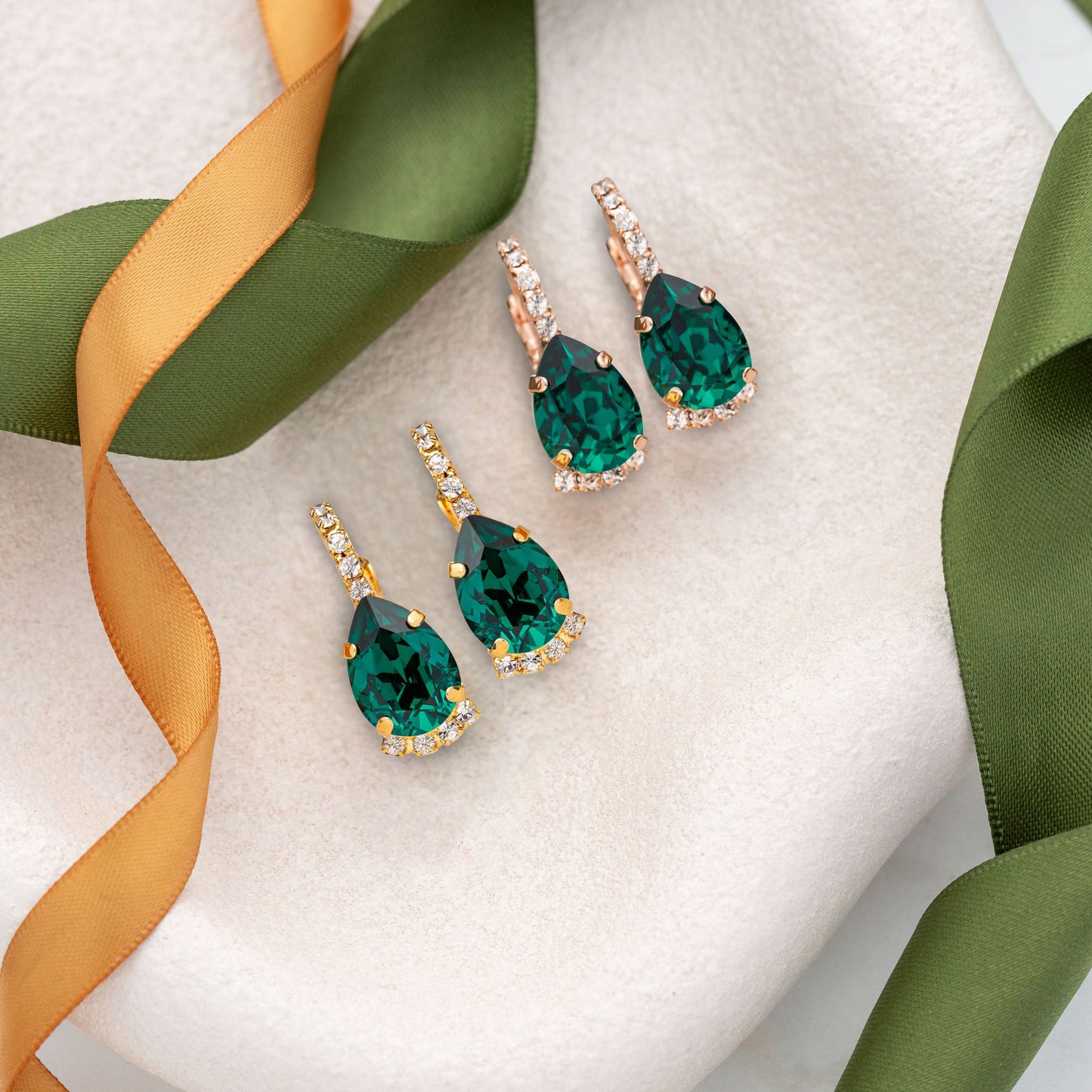 Vivienne Earrings Emerald
