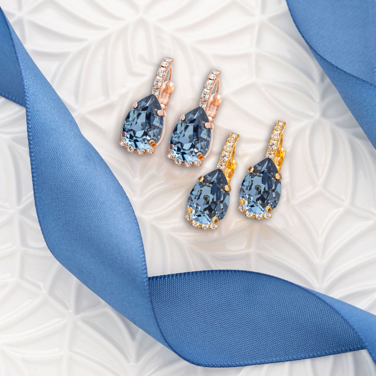 Vivienne Earrings Denim Blue