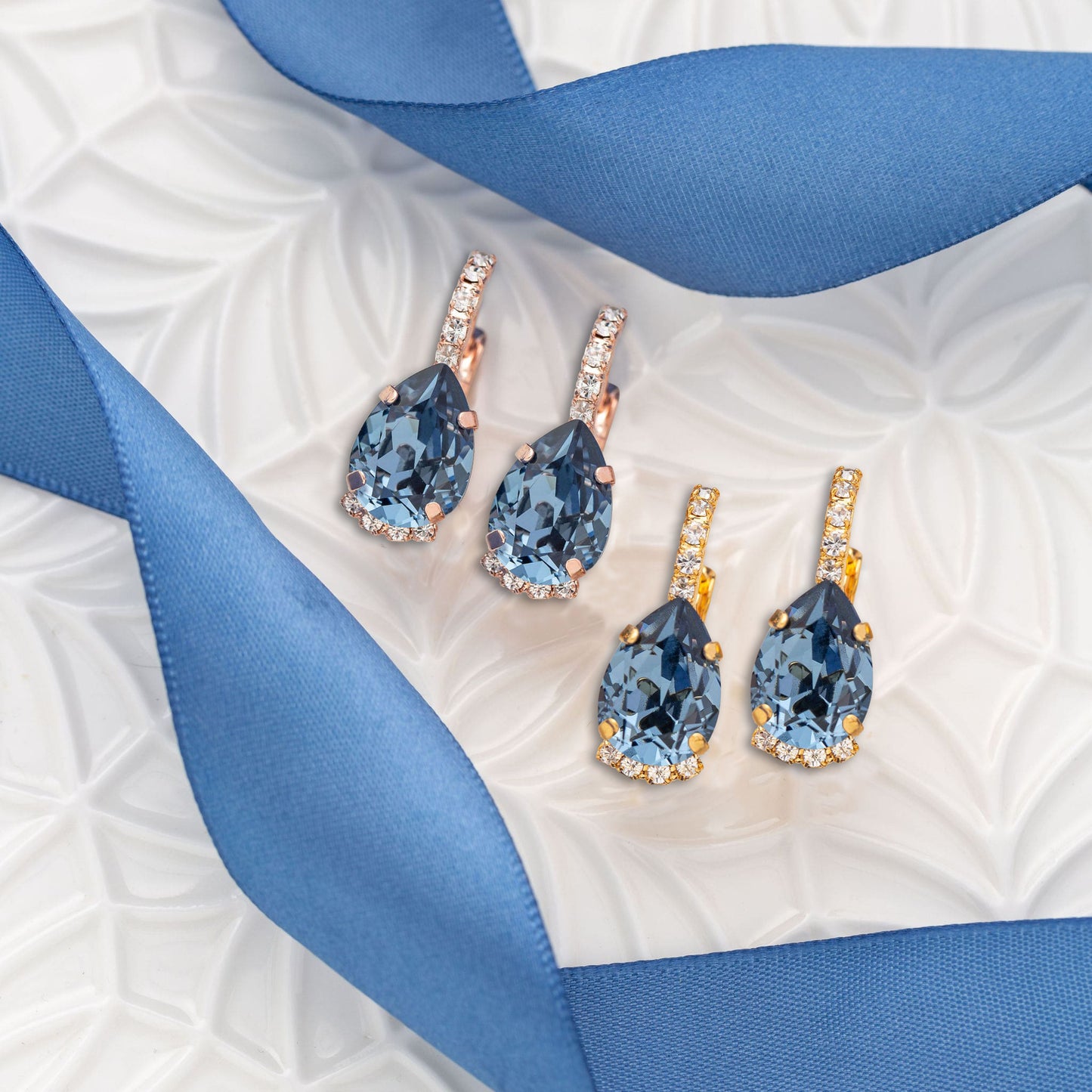 Vivienne Earrings Denim Blue
