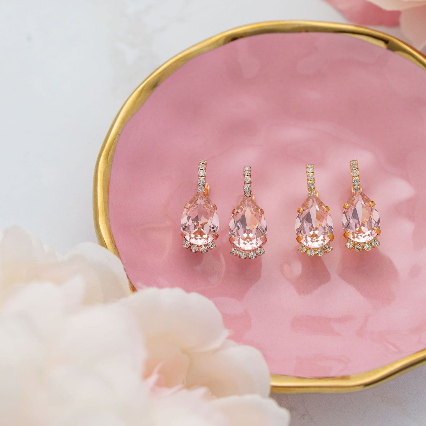 Vivienne Earrings Vintage Rose